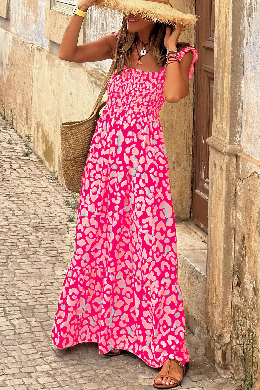 Pink Leopard Maxi Florida Girl Fashion Boutique