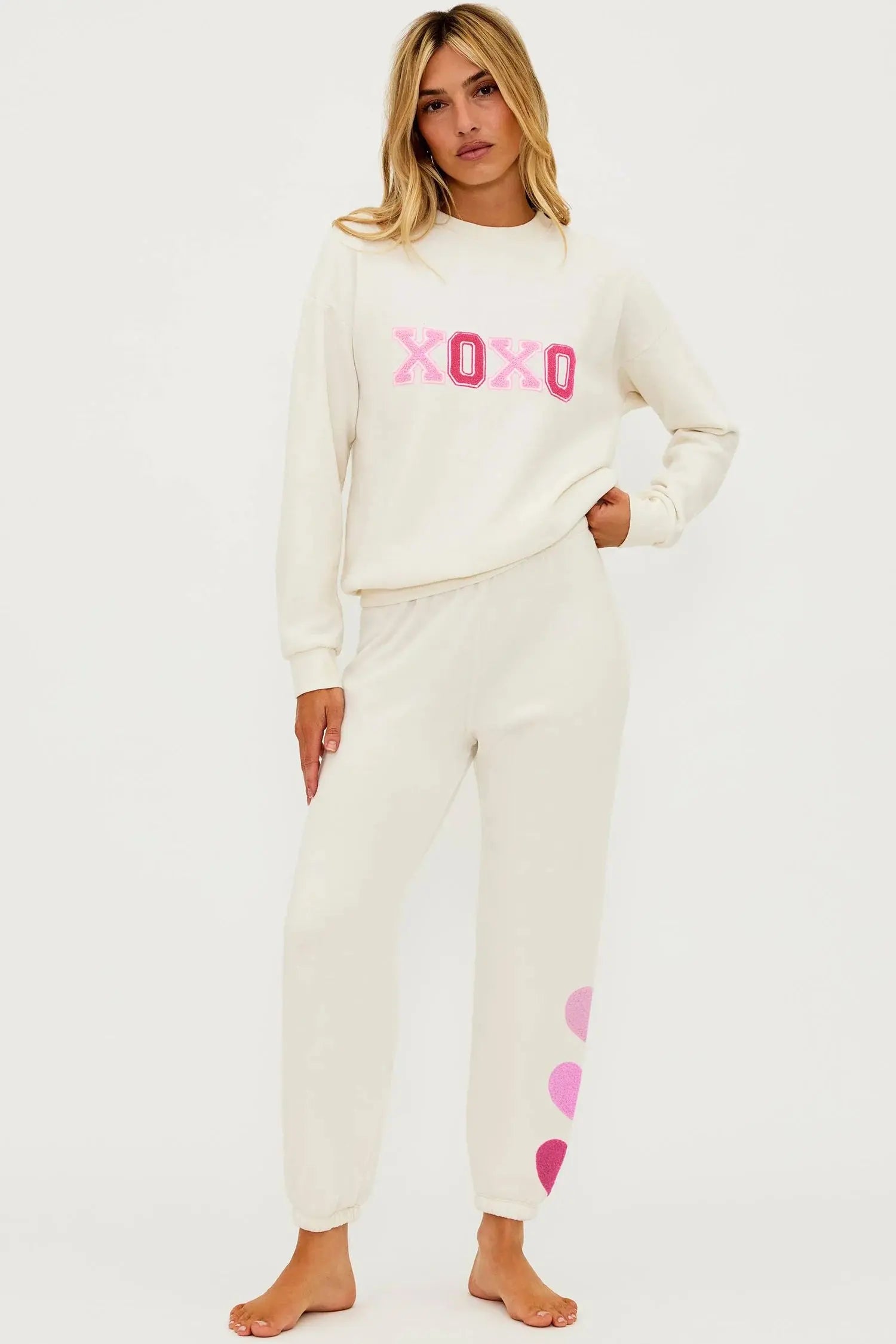 Beach Riot Georgie Pant XOXO Cream Beach Riot