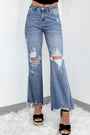 Dusk Blue Flared Jeans Florida Girl Fashion Boutique