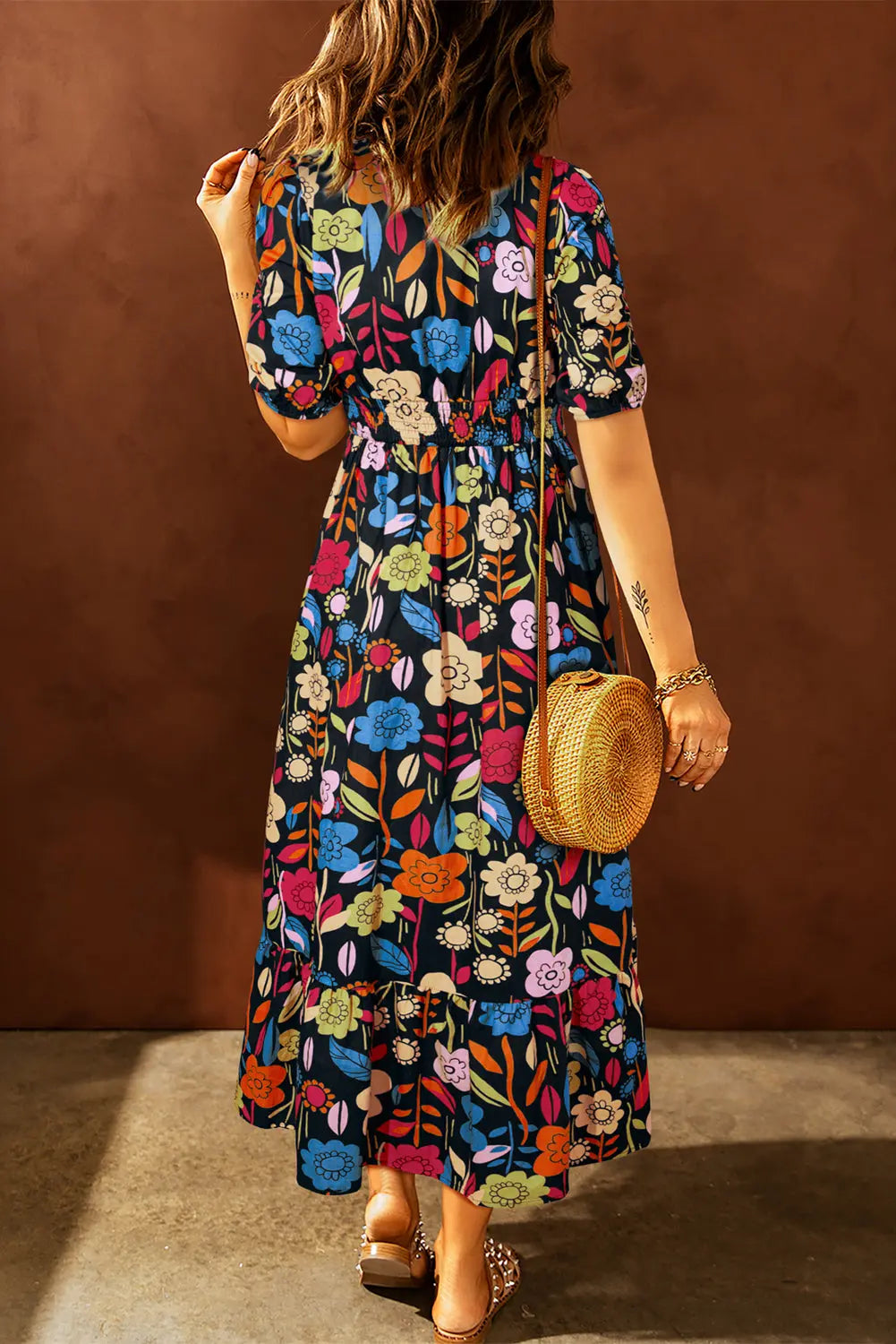 Retro Floral Maxi Florida Girl Fashion Boutique