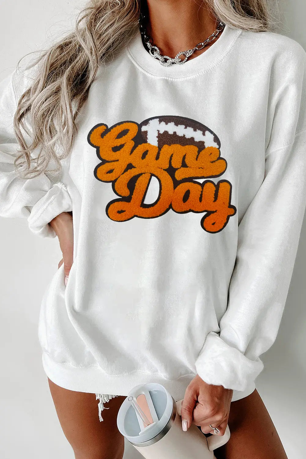 Chenille Game Day Sweatshirt Florida Girl Fashion Boutique