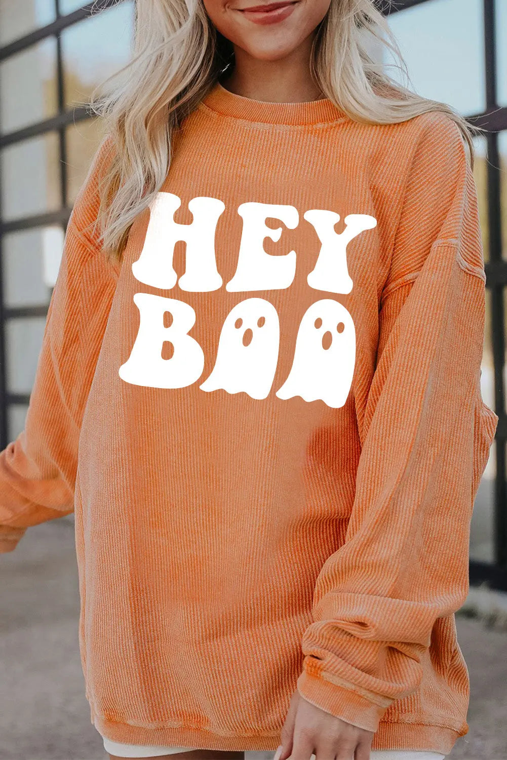 Hey Boo Ribbed Sweater Florida Girl Fashion Boutique