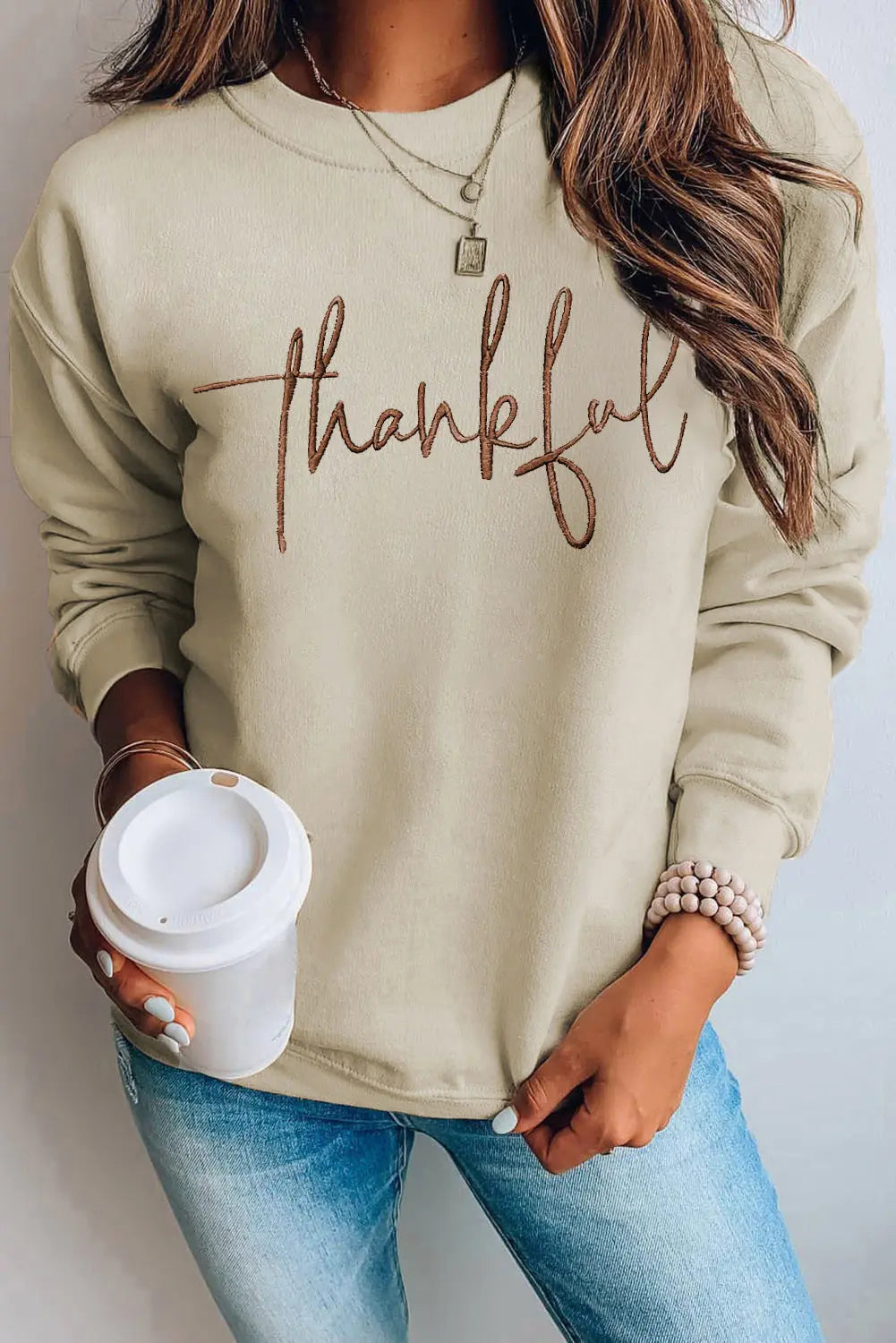 Simple Thankful Sweatshirt Florida Girl Fashion Boutique