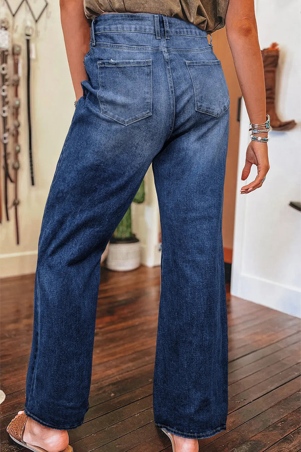 Dusk Blue Mineral Wash Denim Florida Girl Fashion Boutique