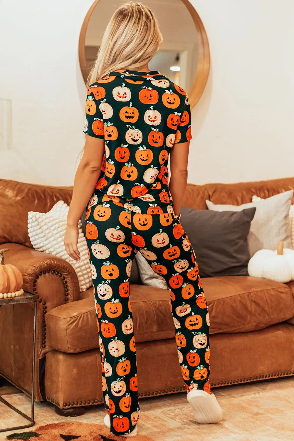 Pumpkin Pajama Set Florida Girl Fashion Boutique