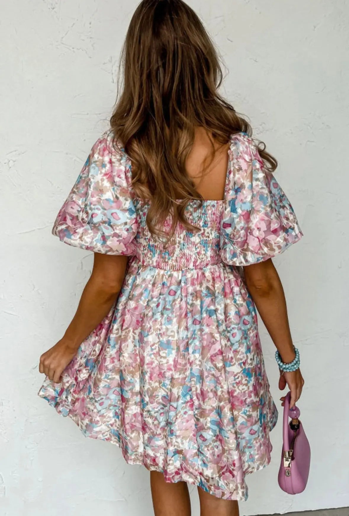Floral Puffed Sleeve Mini Florida Girl Fashion Boutique