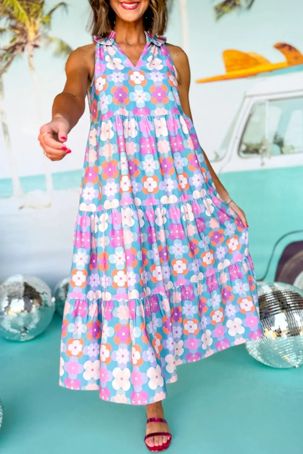 Floral Tiered Maxi Florida Girl Fashion Boutique