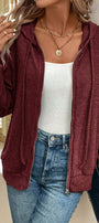 Dahlia Ribbed Zip Up Florida Girl Fashion Boutique