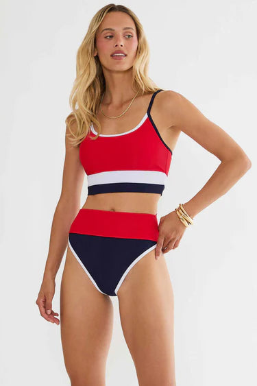 Beach Riot Eva Top Twilight Firework Colorblock