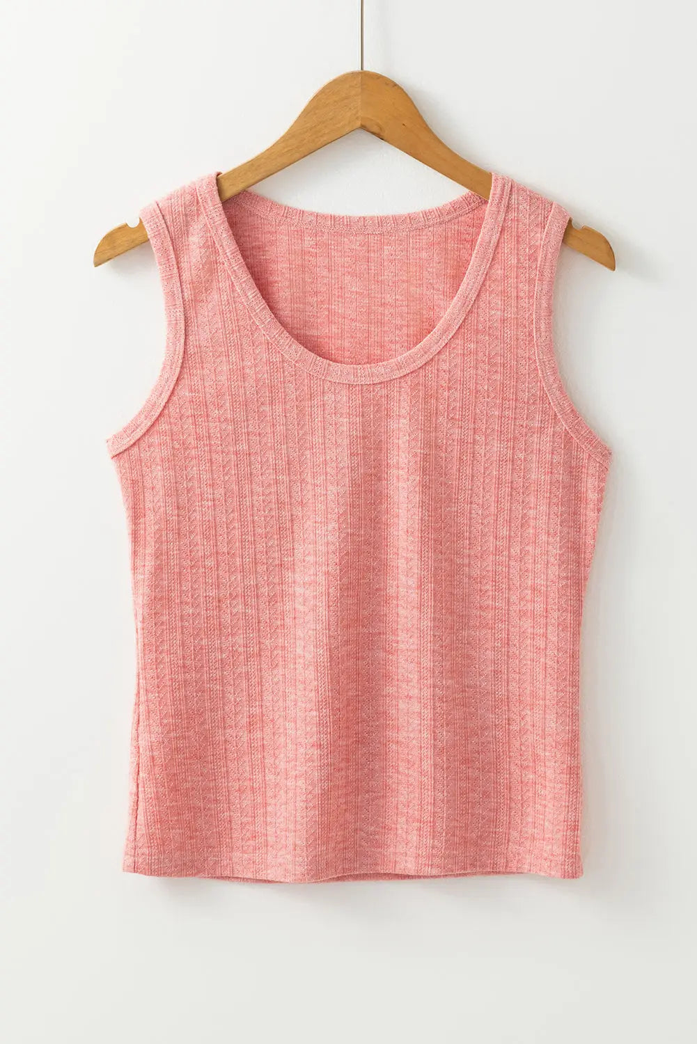 Textured U Neck Slim Tank Top Florida Girl Fashion Boutique