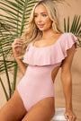 Pink Ruffle One Piece Florida Girl Fashion Boutique
