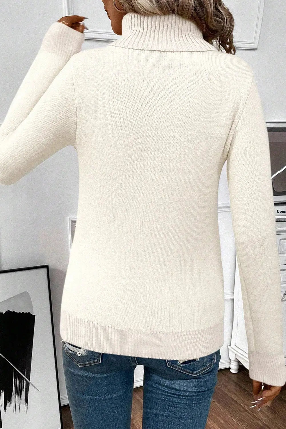 Fleece Lined Turtleneck Sweater Florida Girl Fashion Boutique