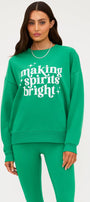Beach Riot Devyn Oversized Sweatshirt Frosted Fir