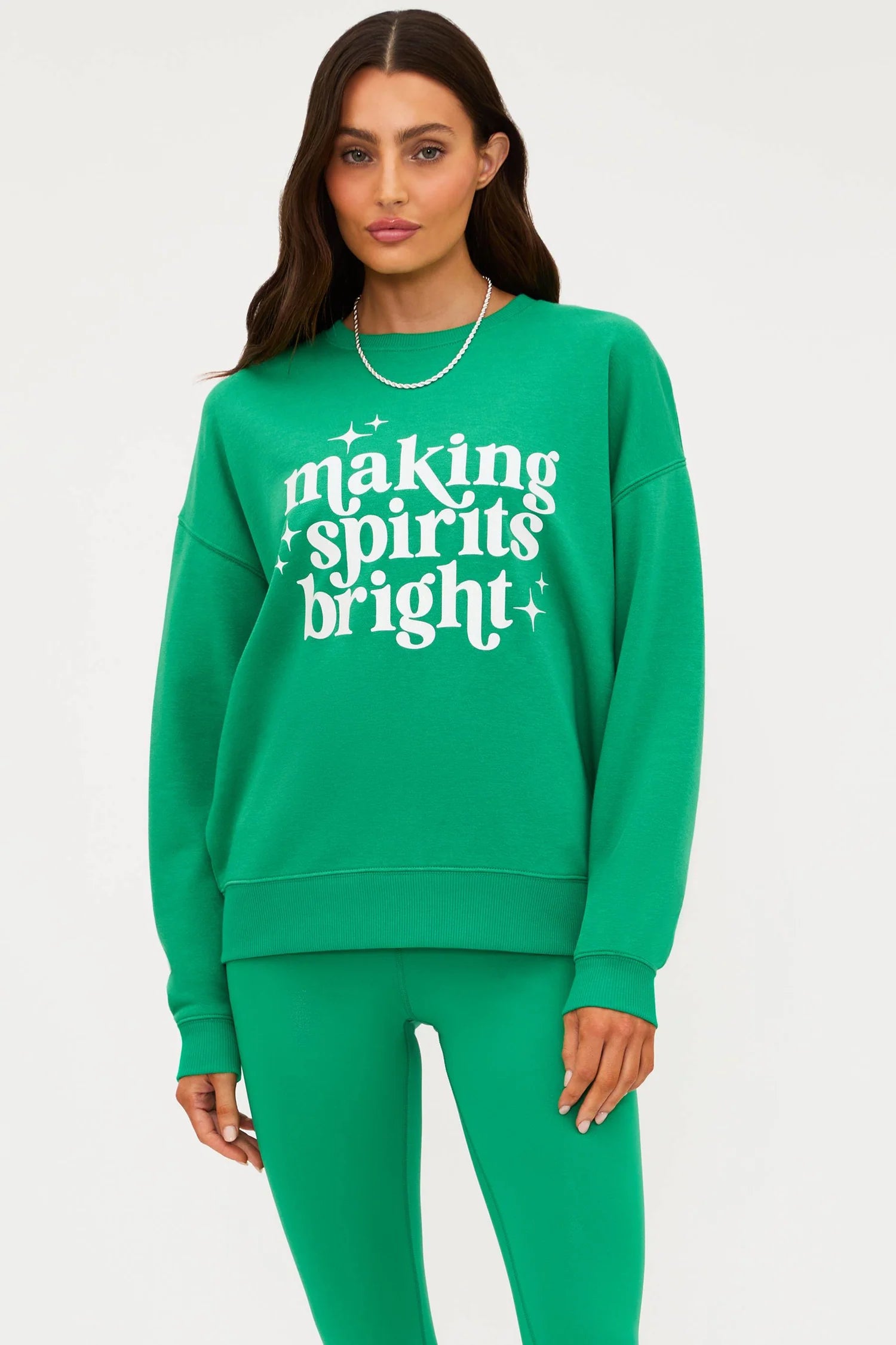 Beach Riot Devyn Oversized Sweatshirt Frosted Fir