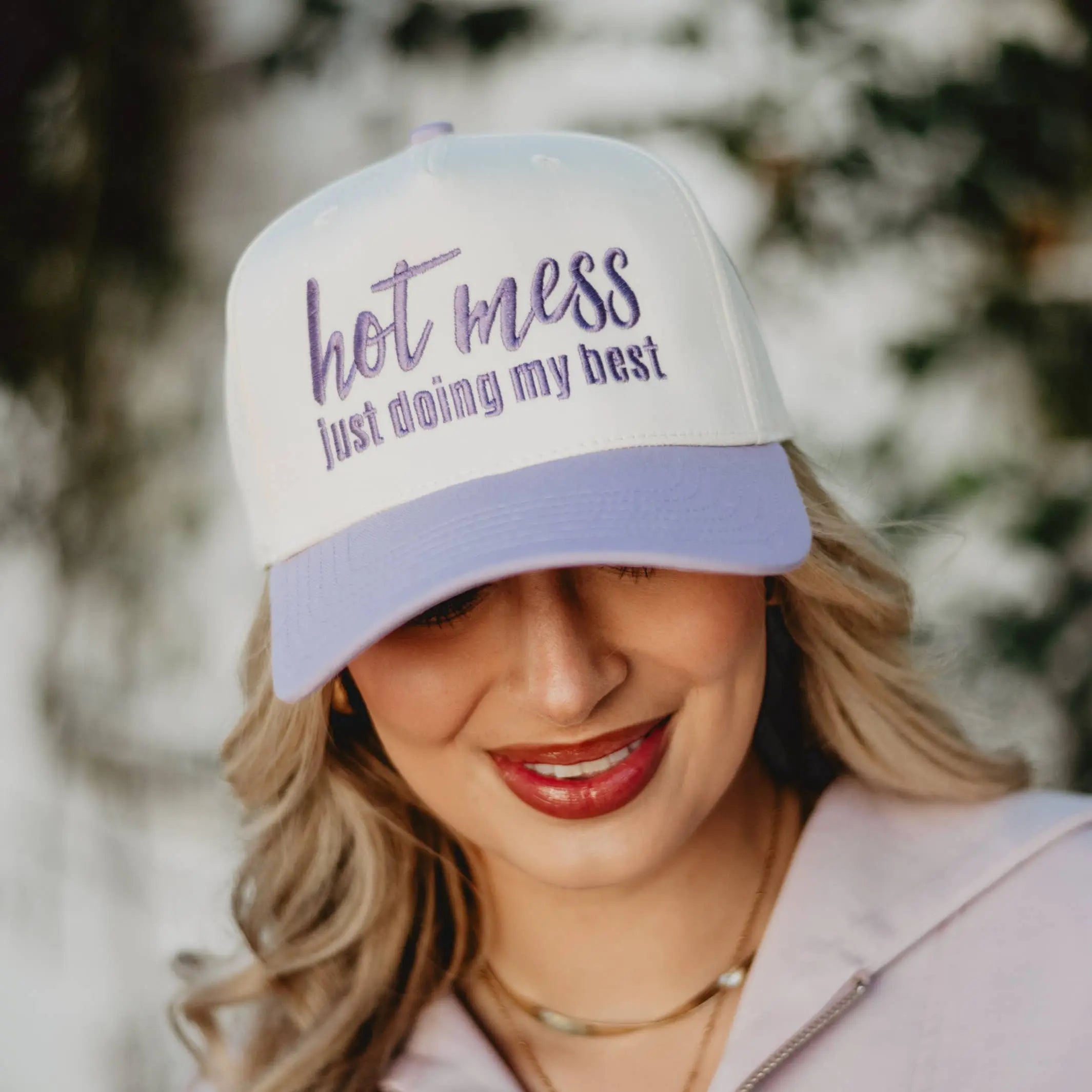 Hot Mess Just Doing My Best Mother's Day Two-Toned Vintage Hat Katydid
