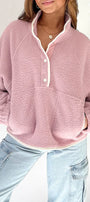 Pink Sherpa Pullover Florida Girl Fashion Boutique