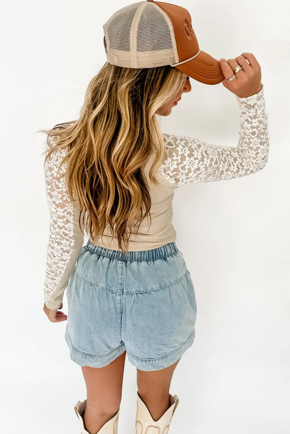 Floral Lace Sleeve Top Florida Girl Fashion Boutique