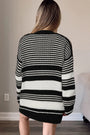 Black and White Colorblock Cardigan Florida Girl Fashion Boutique