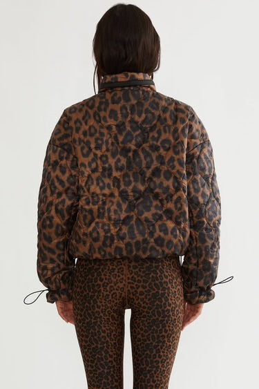 Beach Riot Harvie Jacket Caramel Leopard