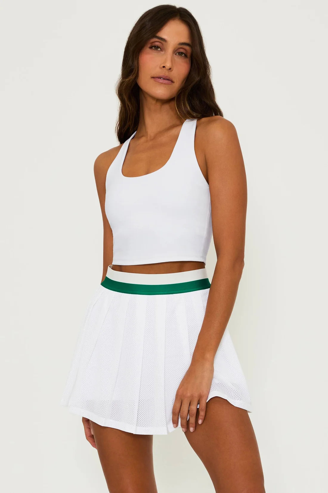 Beach Riot Yara Top Courtside White Matte
