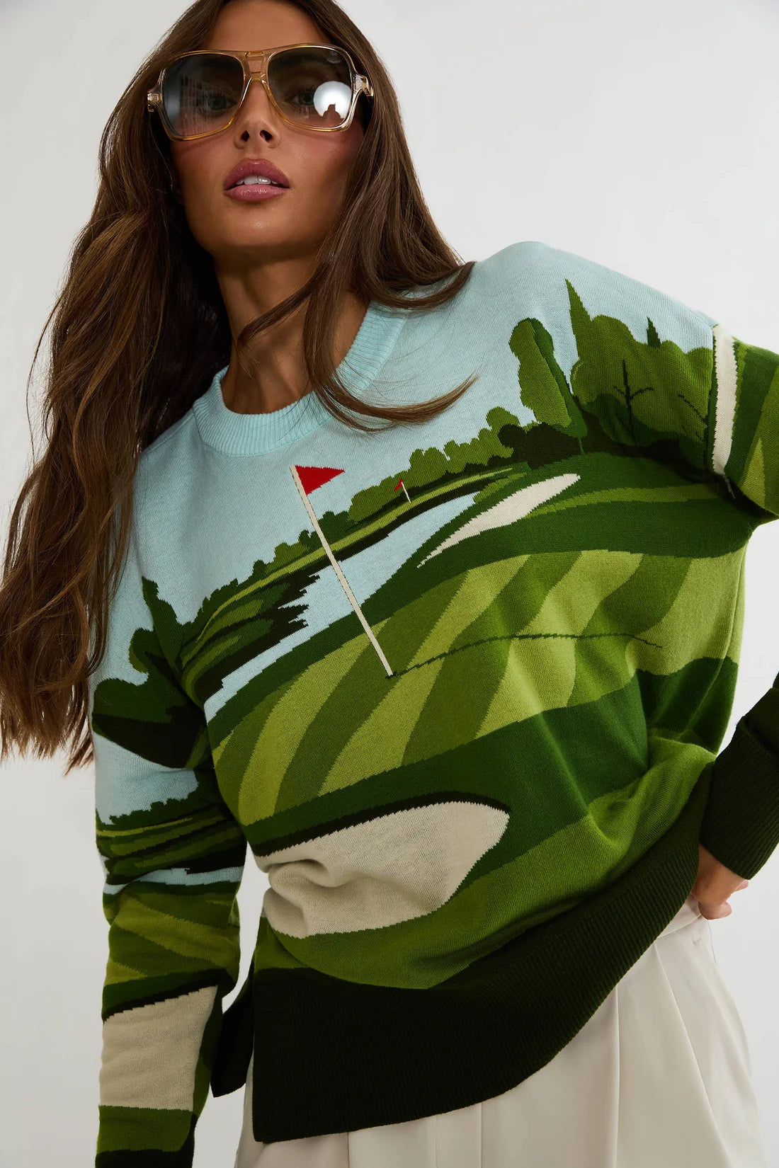 Beach Riot Callie Sweater Fairway