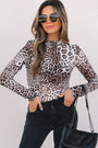 Brown Leopard Mesh Bodysuit Florida Girl Fashion Boutique