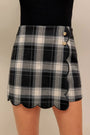 A woven plaid skort - IP8963 FLYING TOMATO