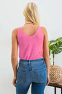Pink Knit Tank Florida Girl Fashion Boutique