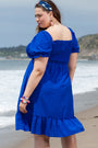 Blue Square Neck Mini Florida Girl Fashion Boutique