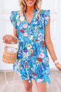 Floral Flutter Sleeve Mini Florida Girl Fashion Boutique