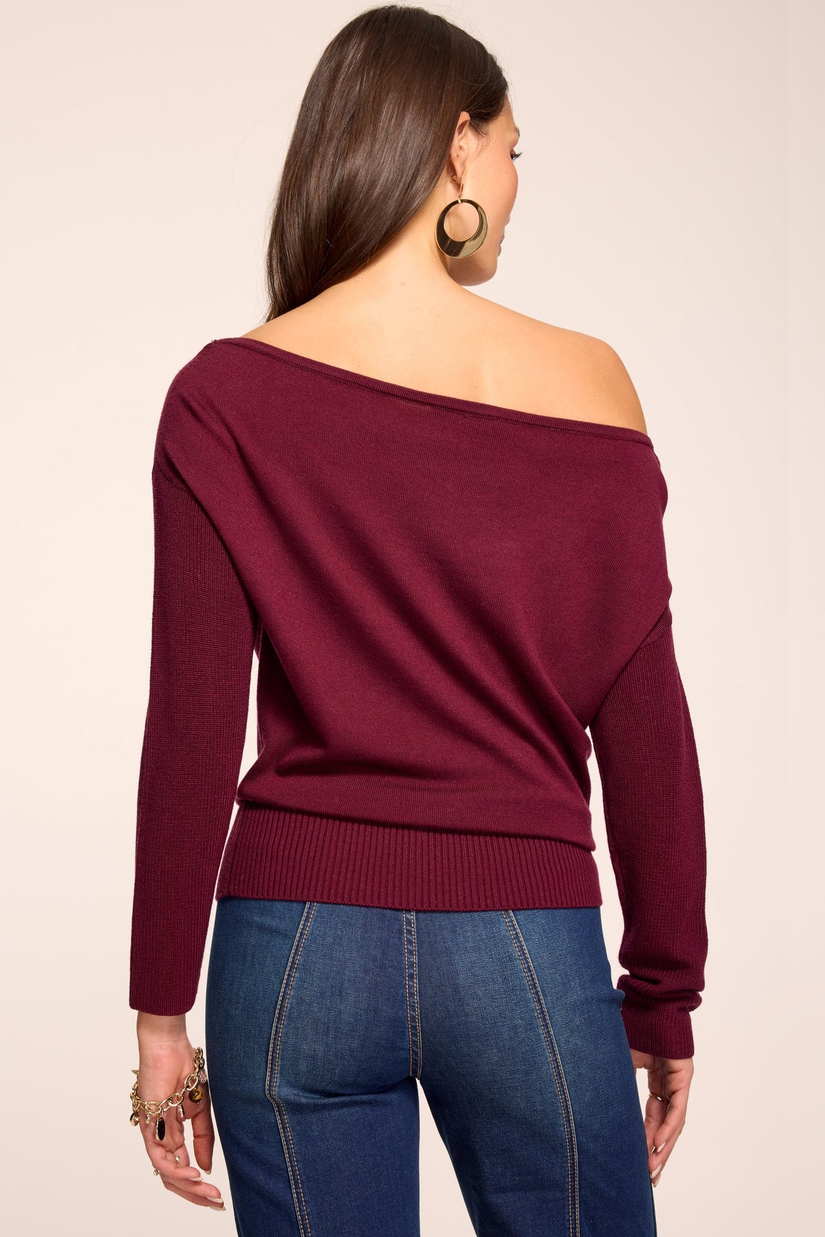 Ramy Brook Chance Merino Off-The-Shoulder Sweater