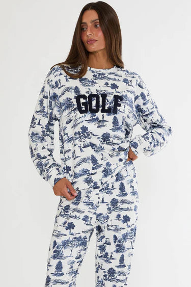 Beach Riot Cassia Top Evening Golf Toile