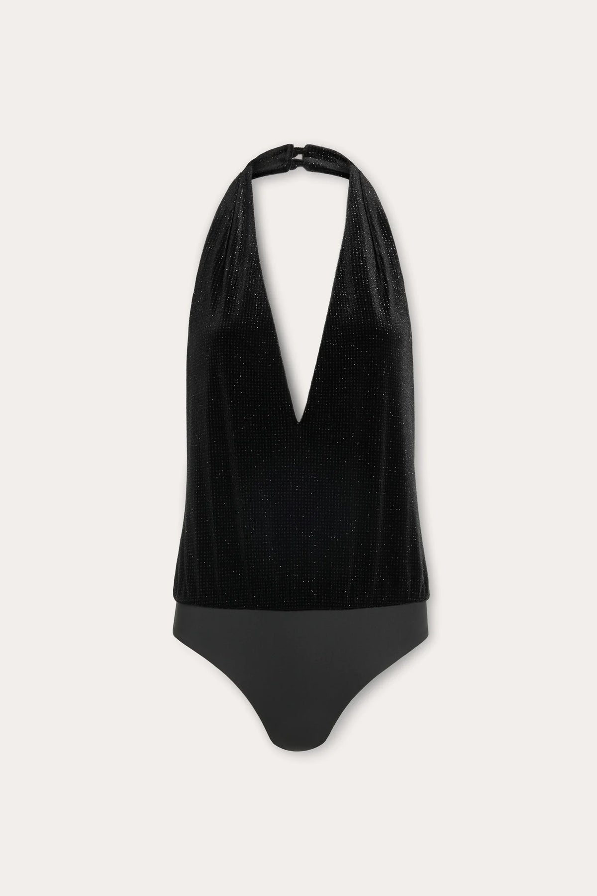 Ramy Brook Zia Velvet Deep V-Neck Bodysuit