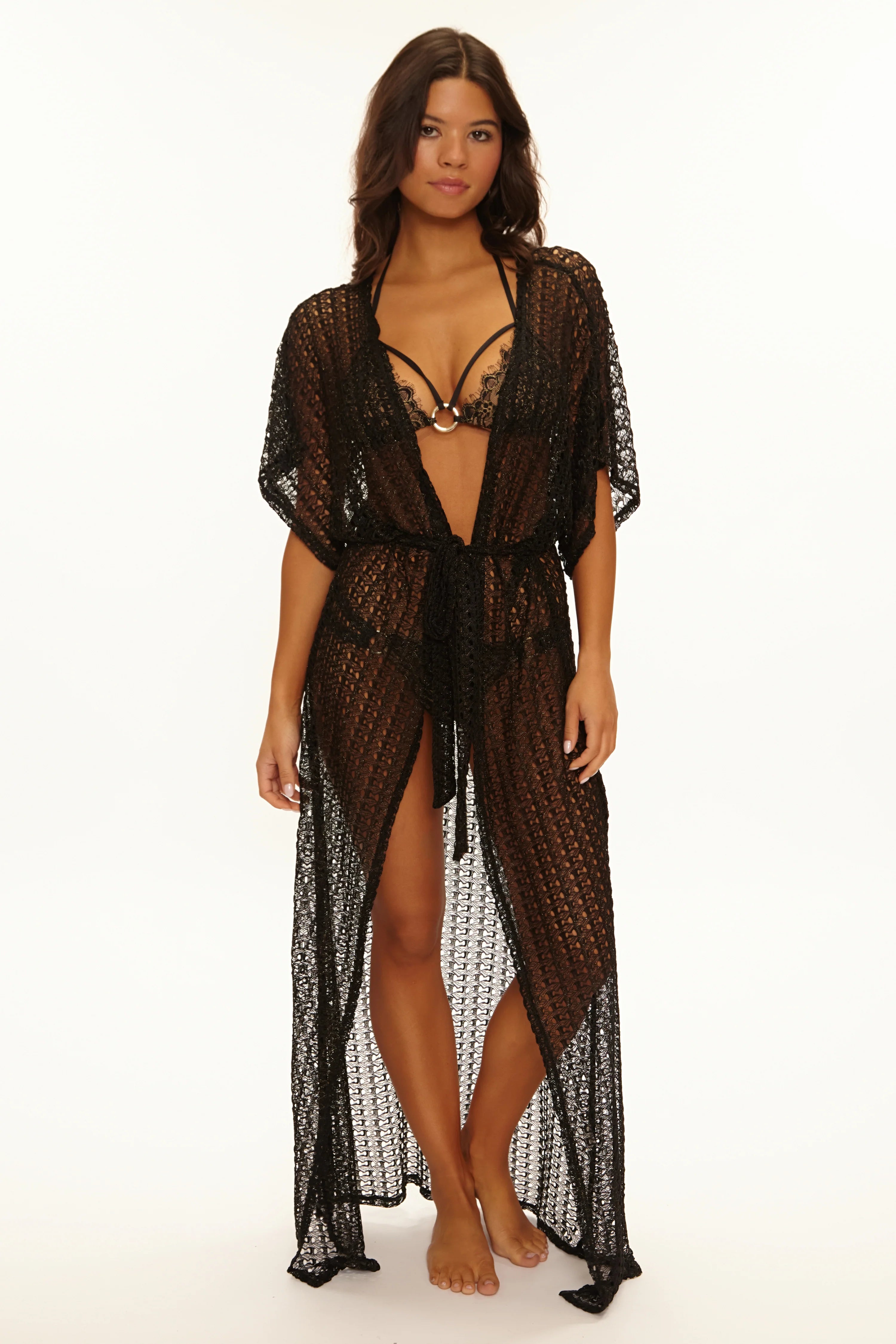 Beach Bunny Camden Maxi Kaftan - Black