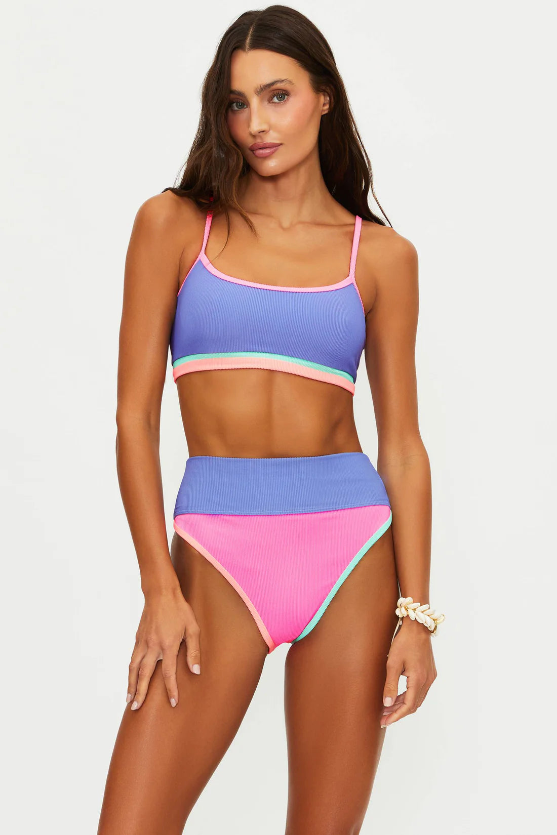 Beach Riot Emmy Bottom Sherbert Shores Colorblock