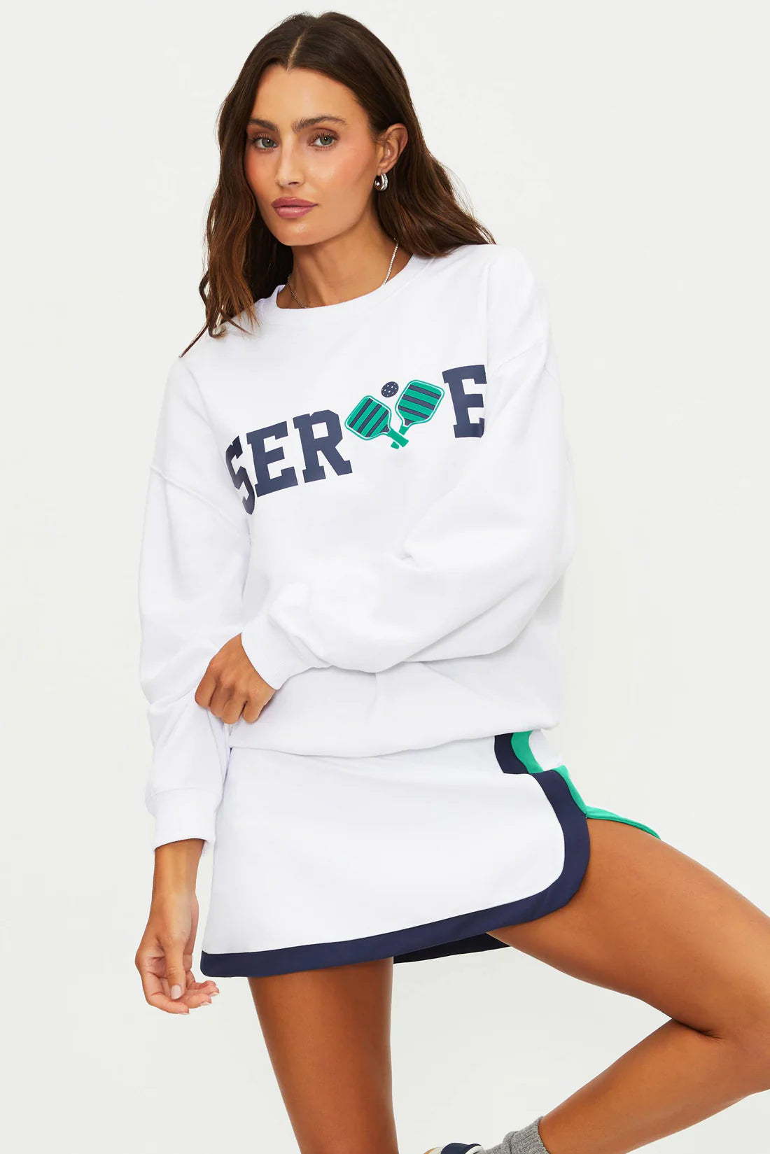 Beach Riot Devyn Oversized Sweatshirt Serve