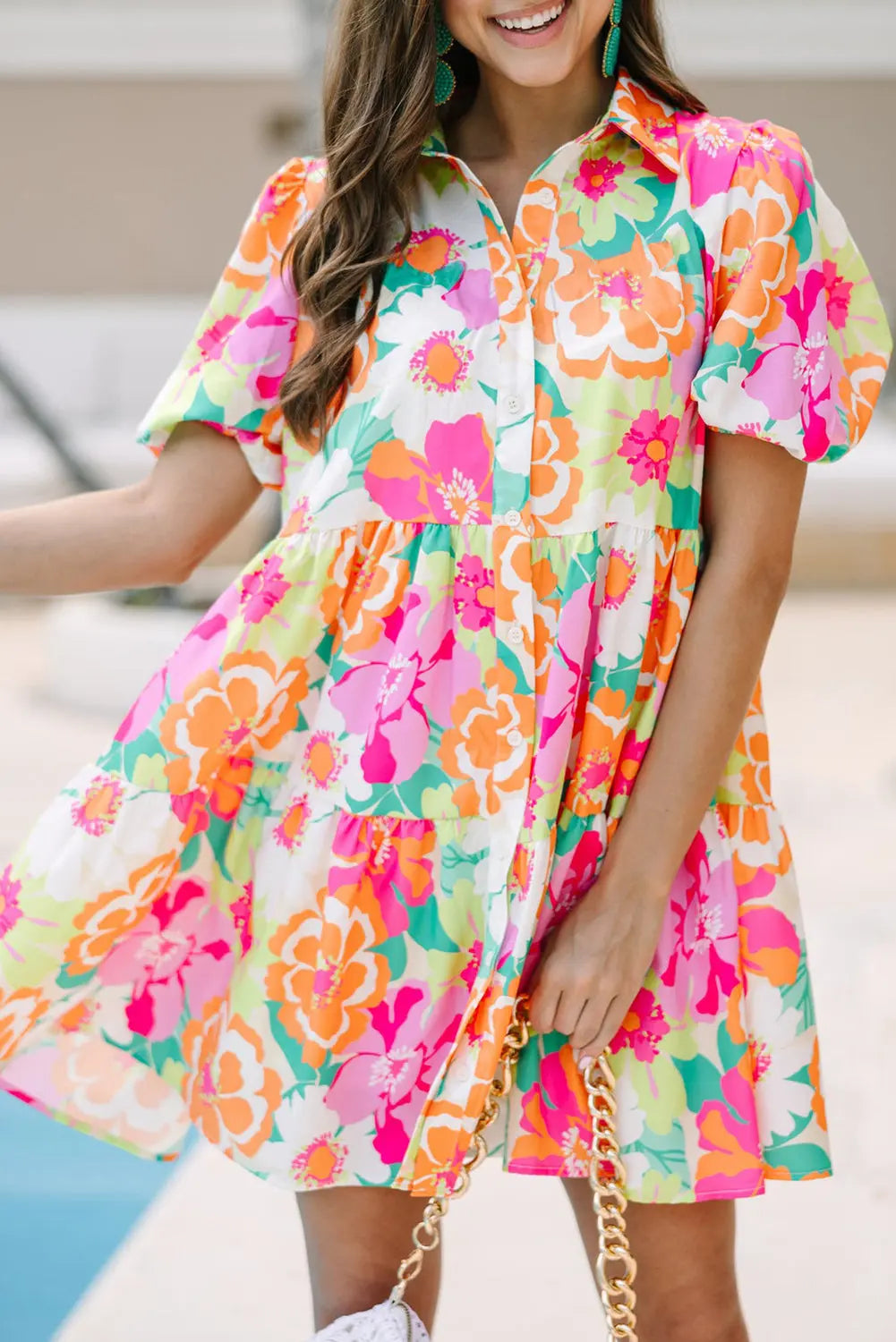 Floral Babydoll Dress Florida Girl Fashion Boutique