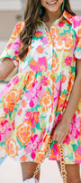Floral Babydoll Dress Florida Girl Fashion Boutique