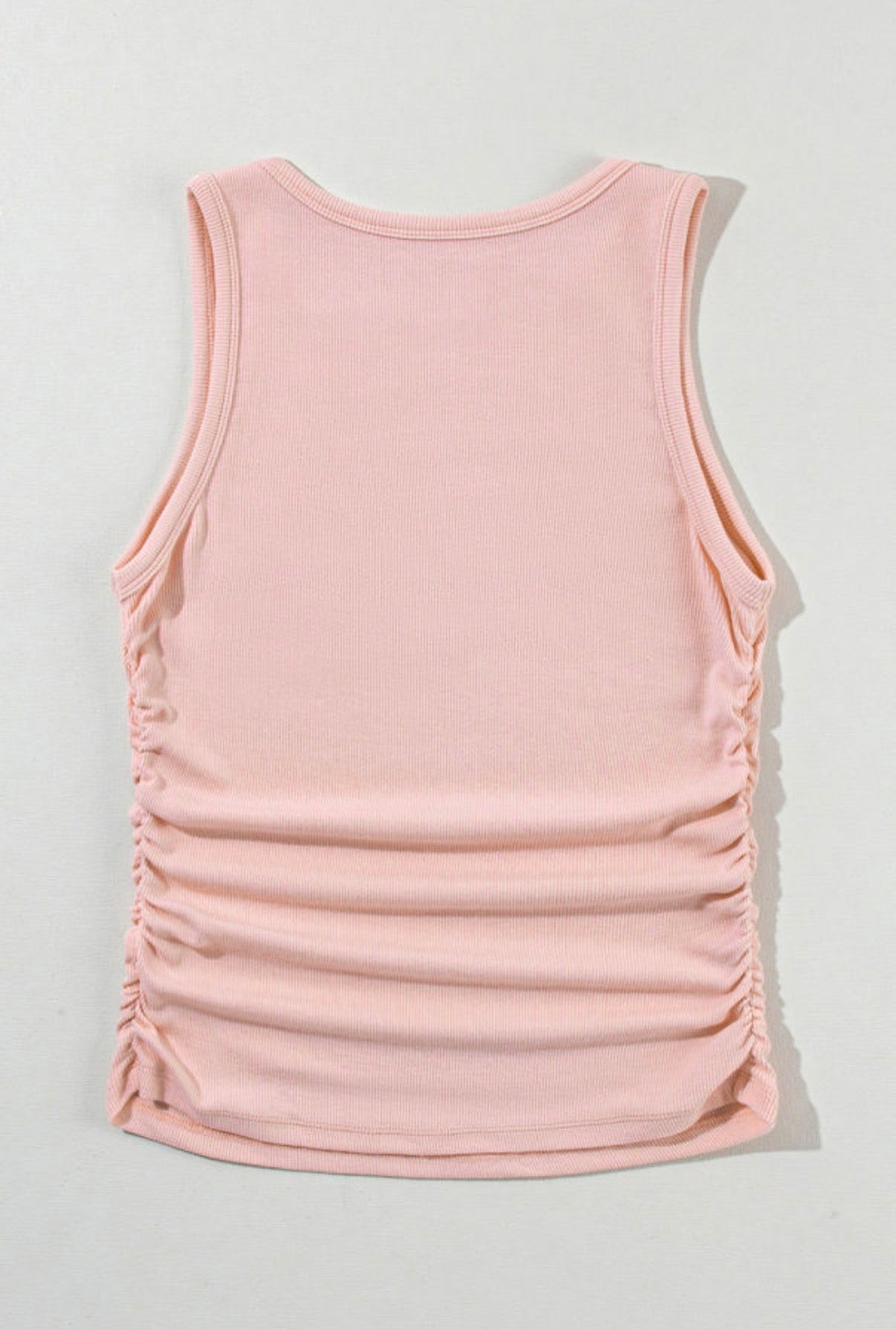 Ribbed Ruched Tank
