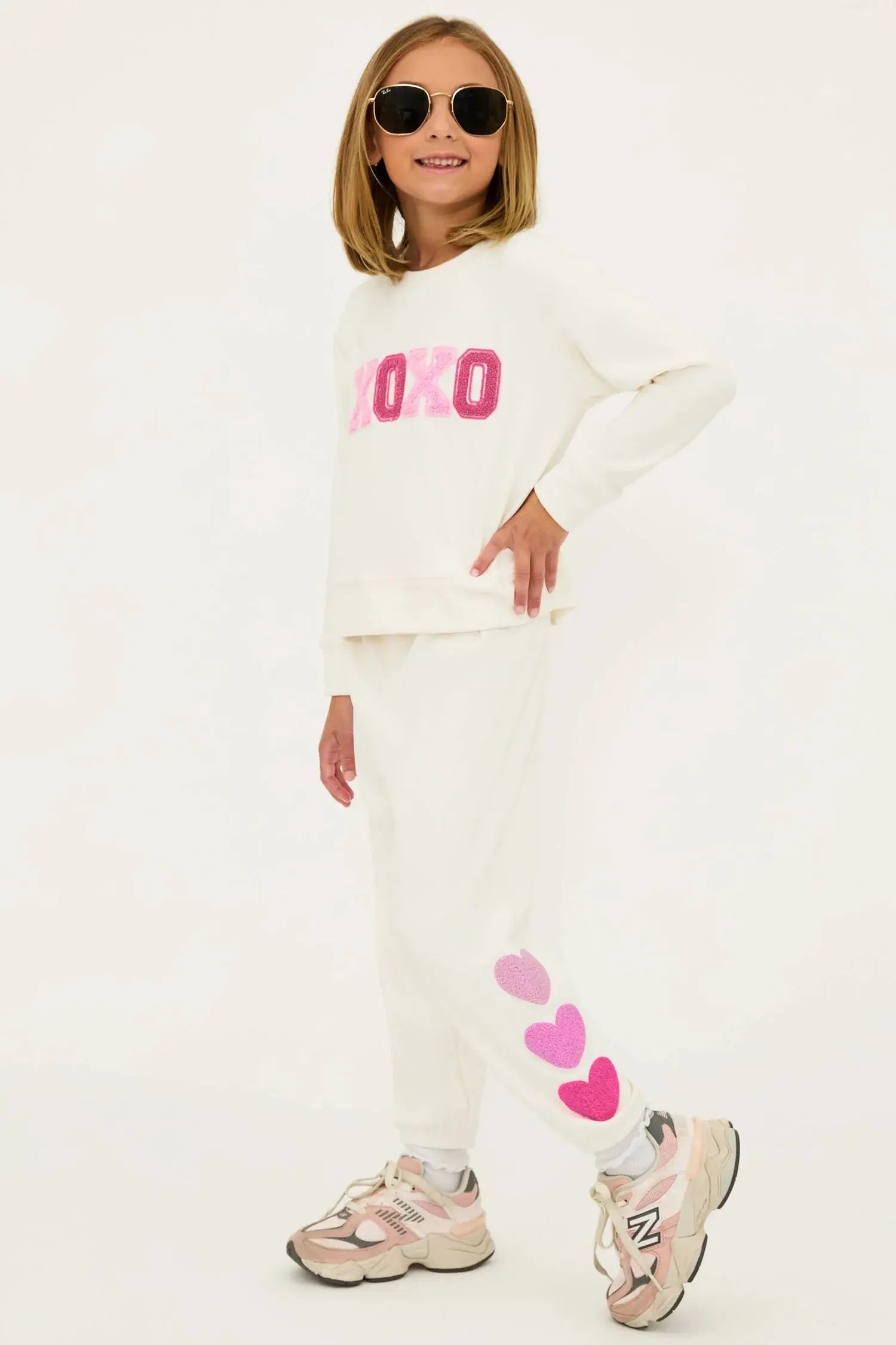 Beach Riot Little Georgie Pant XOXO Cream Beach Riot