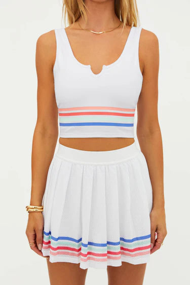 Beach Riot Josie Top Bright White Horizon