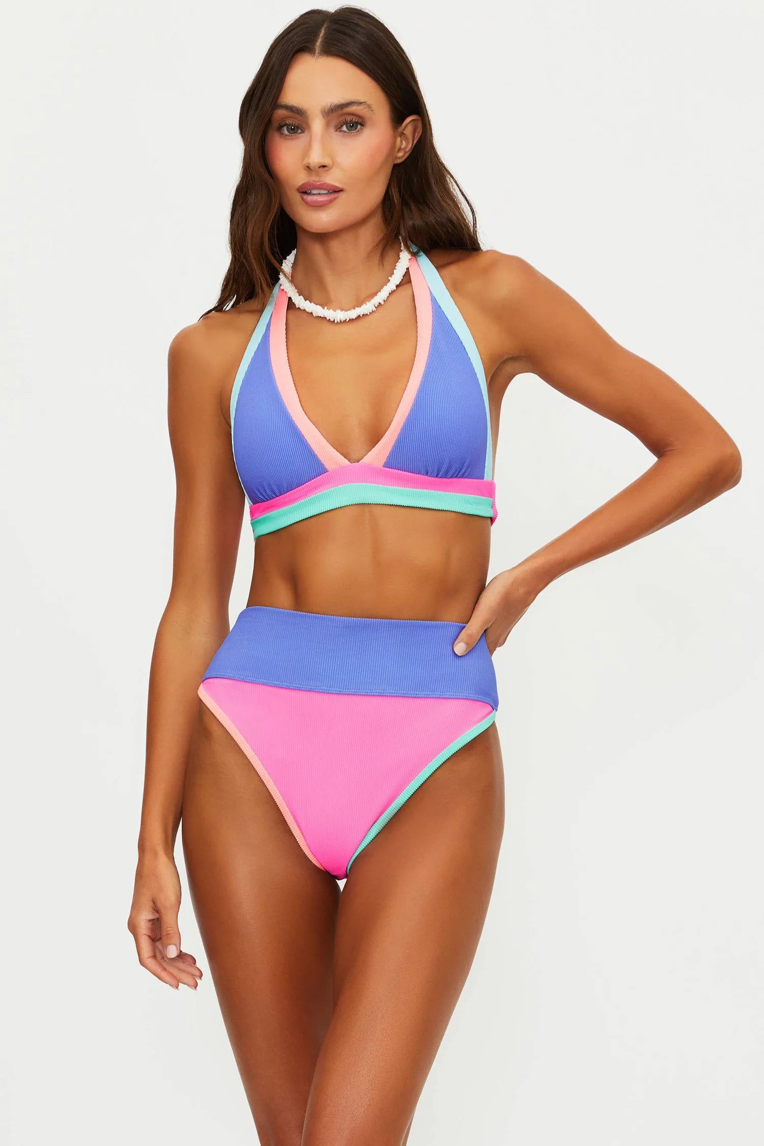 Beach Riot Moana Top Sherbert Shores Colorblock