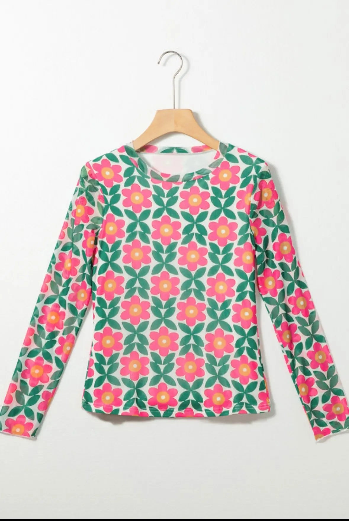 Retro Bloom Long Sleeve Top Florida Girl Fashion Boutique