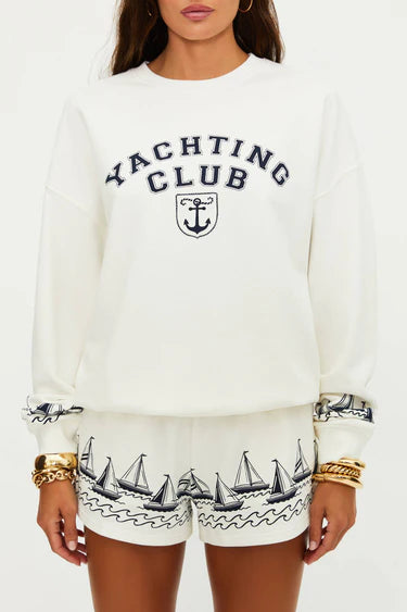 Beach Riot Devyn Oversized Sweatshirt Regatta Anchor
