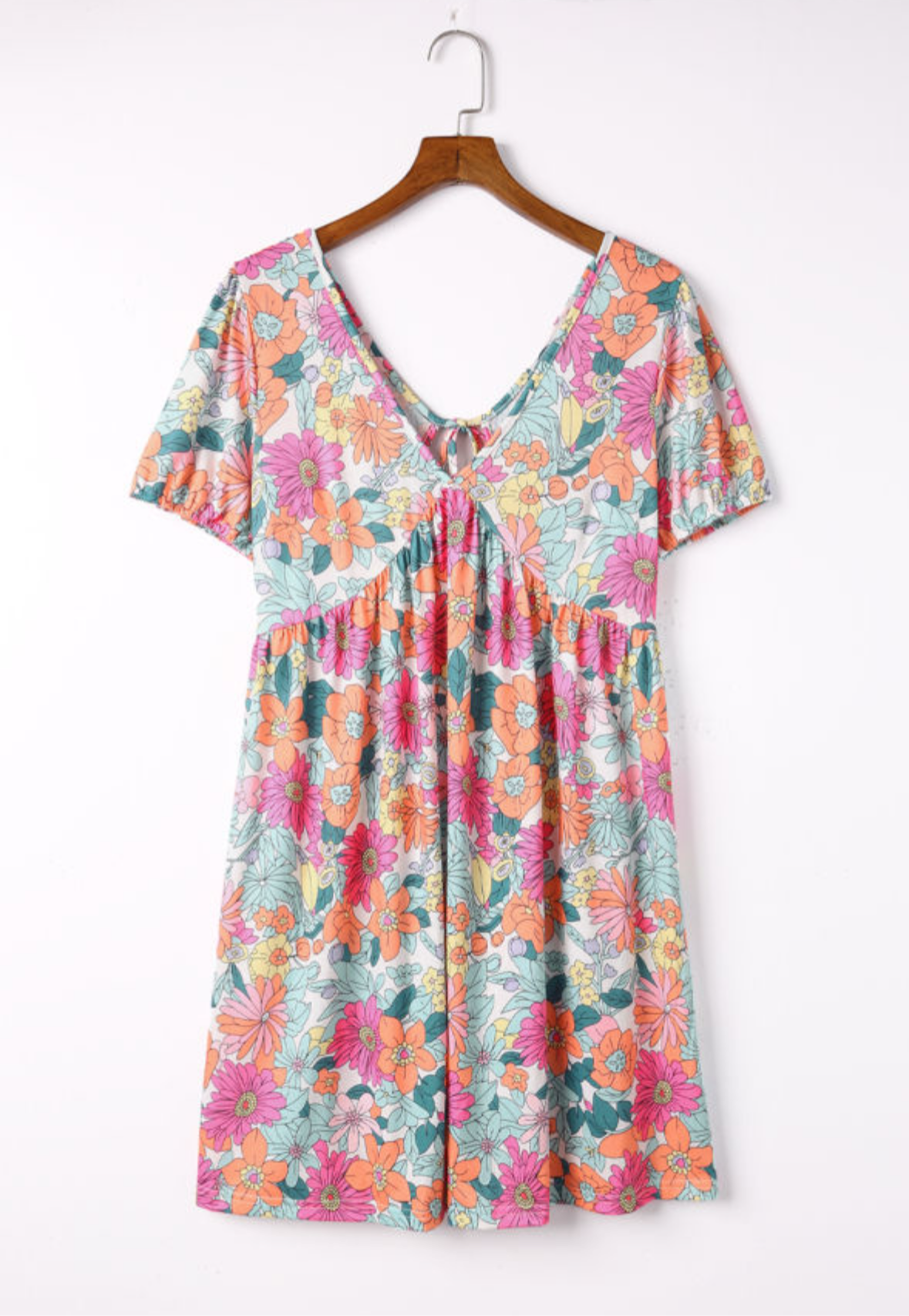 Floral Print Tie Back Mini Florida Girl Fashion Boutique