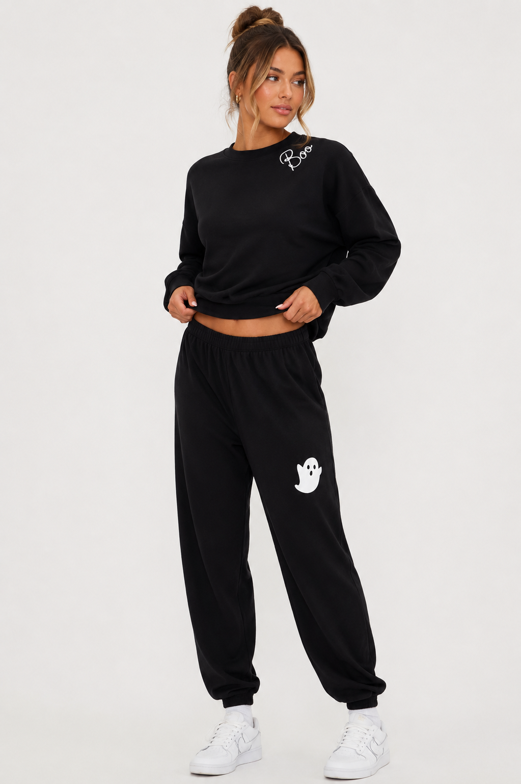 Beach Riot Georgie Pant Boo Black