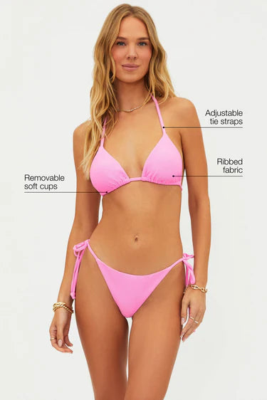 Beach Riot Winona Top Prism Pink