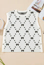 Button Side Bow Sweater Vest Florida Girl Fashion Boutique