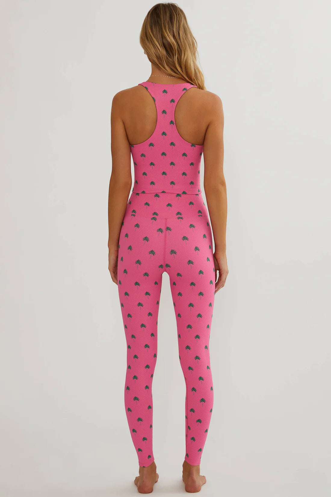 Beach Riot Piper Legging Flamingo Fronds Waffle