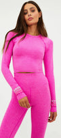 Beach Riot Brisa Top Electric Pink Soft Serve